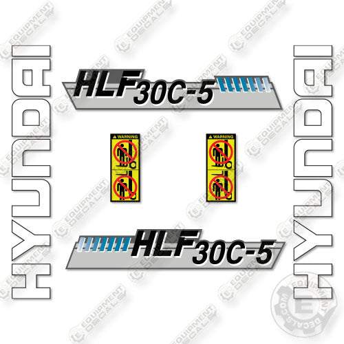 Hyundai HLF30C-5 Decal Kit Forklift -Aftermarket Kit