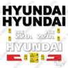 Image of Fits Hyundai HX220L Decal Kit Excavator