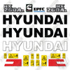 Image of Fits Hyundai HX260AL Decal Kit Excavator