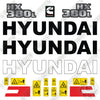 Image of Hyundai HX380AL Decal Kit Excavator - Aftermarket Kit