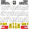 Image of Hyundai HX250L Decal Kit Excavator -Aftermarket Kit