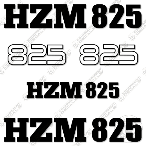 Fits HZM 825 Decal Kit Loader – Equipment Decals