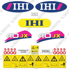Fits IHI 40JX Decal Kit Mini Excavator