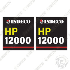 Fits Indeco HP1200 Decal Kit Hydraulic Hammer