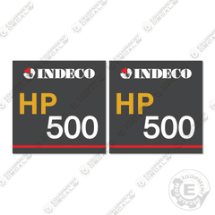 Fits Indeco HP500 Decal Kit Hydraulic Hammer