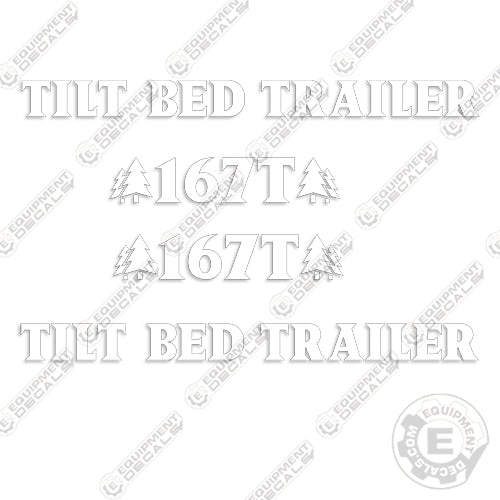Industrias America 167T Decal Kit Tilt Bed Trailer