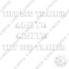 Image of Industrias America 167T Decal Kit Tilt Bed Trailer