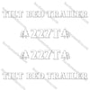 Image of Industrias America 227T Decal Kit Tilt Bed Trailer