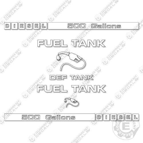 Fits Industrias America 500 Decal Kit Fuel Trailer