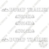 Image of Industrias America 7014R Decal Kit Dump Trailer