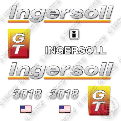 Ingersoll 3018 GT Decal Kit Mower Tractor- Aftermarket Kit