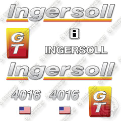 Ingersoll 4016 GT Decal Kit Mower Tractor- Aftermarket Kit
