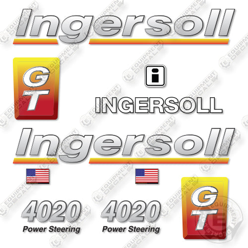 Ingersoll 4020 GT Decal Kit Mower Tractor- Aftermarket Kit