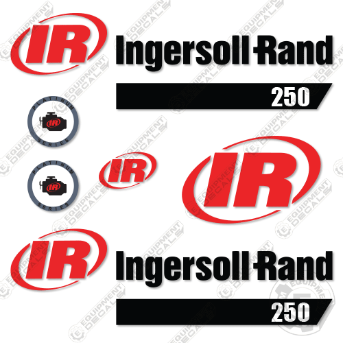 Fits Ingersoll-Rand 250 Decal Kit Roller (Platinum)