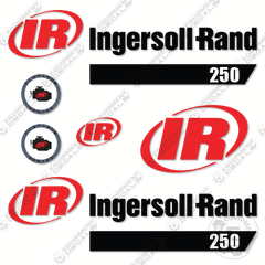 Fits Ingersoll-Rand 250 Decal Kit Roller (Platinum)