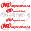 Image of Fits Ingersoll-Rand DD-14 Decal Kit Compactor