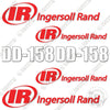 Image of Fits Ingersoll-Rand DD-158 Decal Kit Vibratory Roller