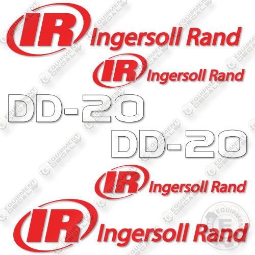 Fits Ingersoll-Rand DD-20 Decal Kit Compactor