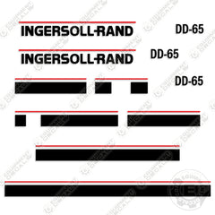 Fits Ingersoll-Rand DD-65 Decal Kit Compactor