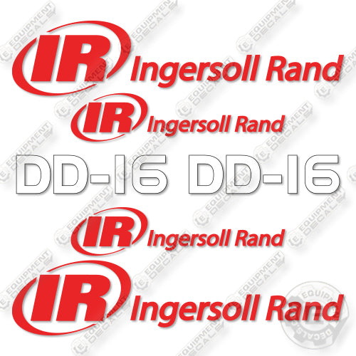 Fits Ingersoll-Rand DD-16 Decal Kit Compactor