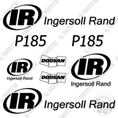 Fits Ingersoll-Rand P185 Decal Kit Compressor (Newer Style)