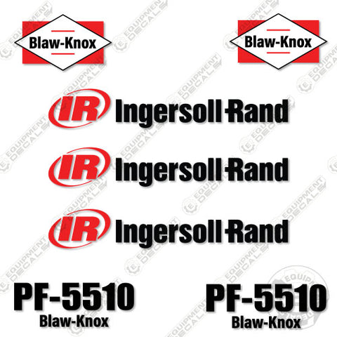 Fits Ingersoll-Rand PF-5510 Decal Kit Paver