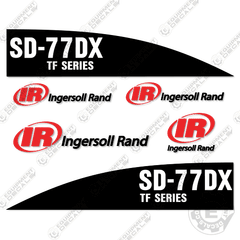 Fits Ingersoll-Rand SD-77DX TF Decal Kit Roller