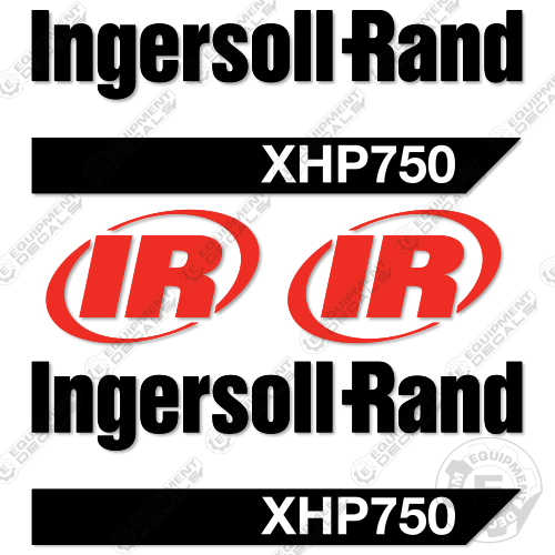 Compressor Sticker Fits Ingersoll-Rand XHP750 Decal Kit Compressor - CUSTOM – Equipment Decals