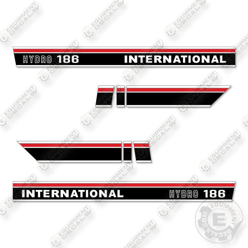 International 186 Hydro Decal Kit Harvester - Style 2 - Aftermarket Kit