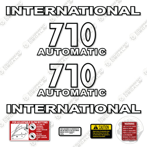 International 710 Decal Kit Plow - Aftermarket Kit