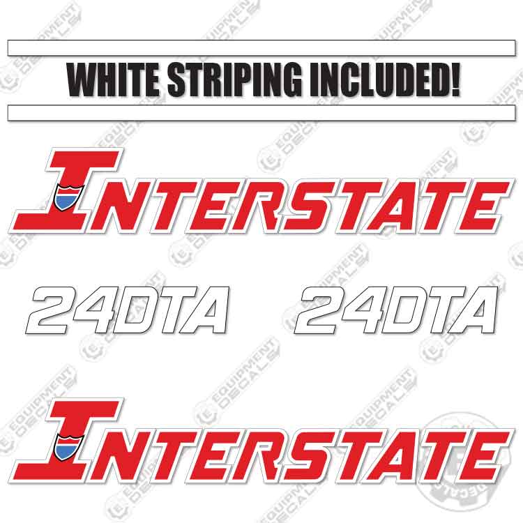 Fits Interstate 24DTA Decal Kit