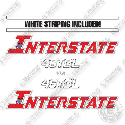 Interstate 46TDL Decal Kit Trailer- Aftermarket Kit