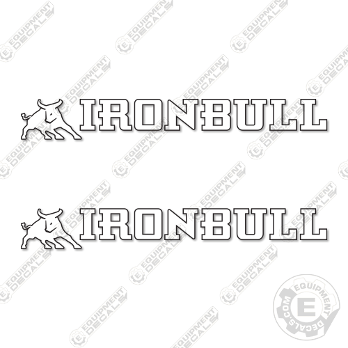 Fits Ironbull Logo Decal Kit Trailer (33" Wide)