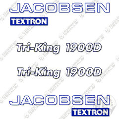Fits Jacobsen 1900D Tri-King Decal Kit Mower Tractor