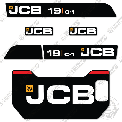 Jcb Color Code Fits JCB 19C-1 Decal Kit Mini Excavator – Equipment Decals