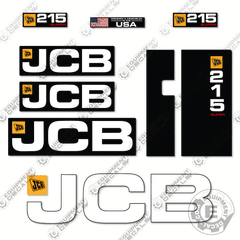 Fits JCB 215 Super Decal Kit Wheel Loader