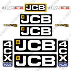 Fits JCB 4CX Compact Plus Decal Kit Backhoe