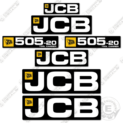 Fits JCB 505-20 Telehandler Decal Kit