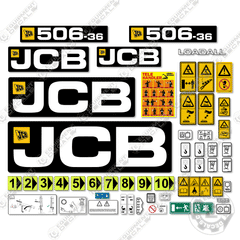 Fits JCB 506-36 (2018) Decal Kit Telehandler