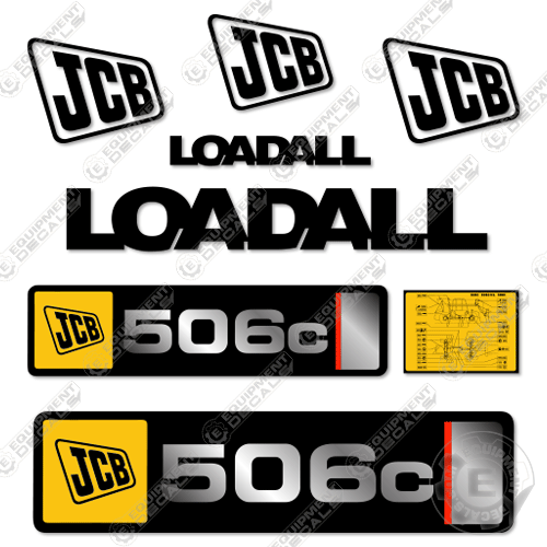 Fits JCB 506C Loadall Decal Kit Telehandler