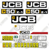 Image of Fits JCB 50Z-1 Bucket Decal Kit Compact Excavator