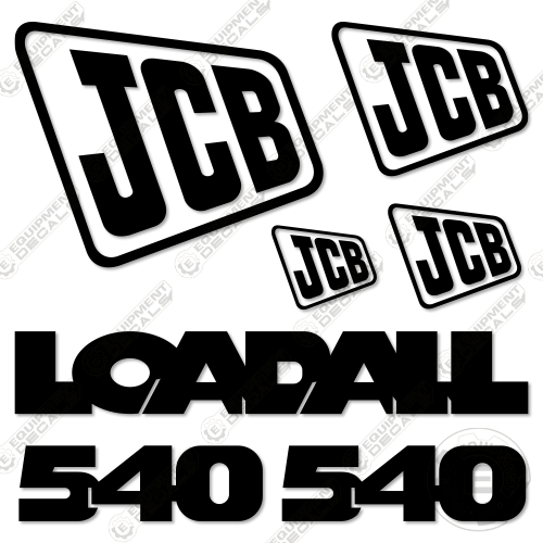 JCB 540 Decal Kit Telehandler – Equipment Decals