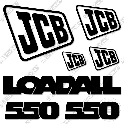 JCB 550 Decal Kit Telehandler – Equipment Decals