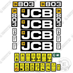 Fits JCB 803 Decal Kit Mini Excavator - Custom Kit