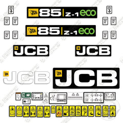 Fits JCB 85Z-1 ECO Decal Kit Mini Excavator