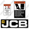 Image of Fits JCB Bucket 409 PN13553 Decal Kit Wheel Loader