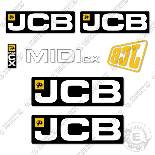 Fits JCB Midi CX Decal Kit Backhoe