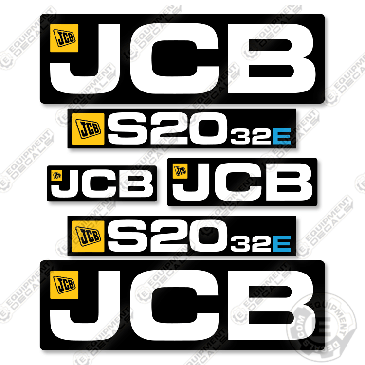 Fits JCB S20-32E Decal Kit Scissor Lift