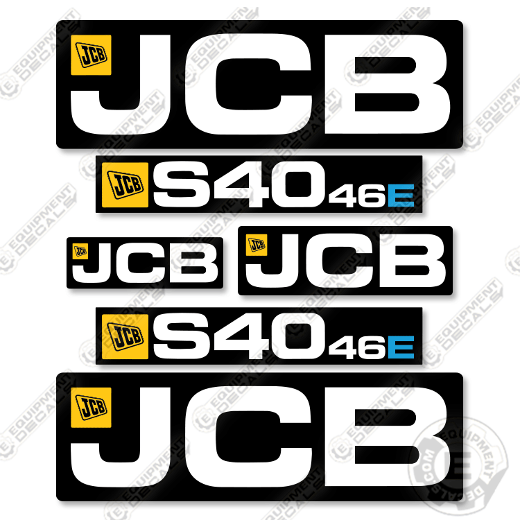 Fits JCB S40-46E Decal Kit Scissor Lift