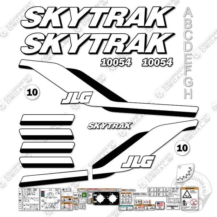Fits JLG SKYTRAK 10054 Decal Kit Telehandler